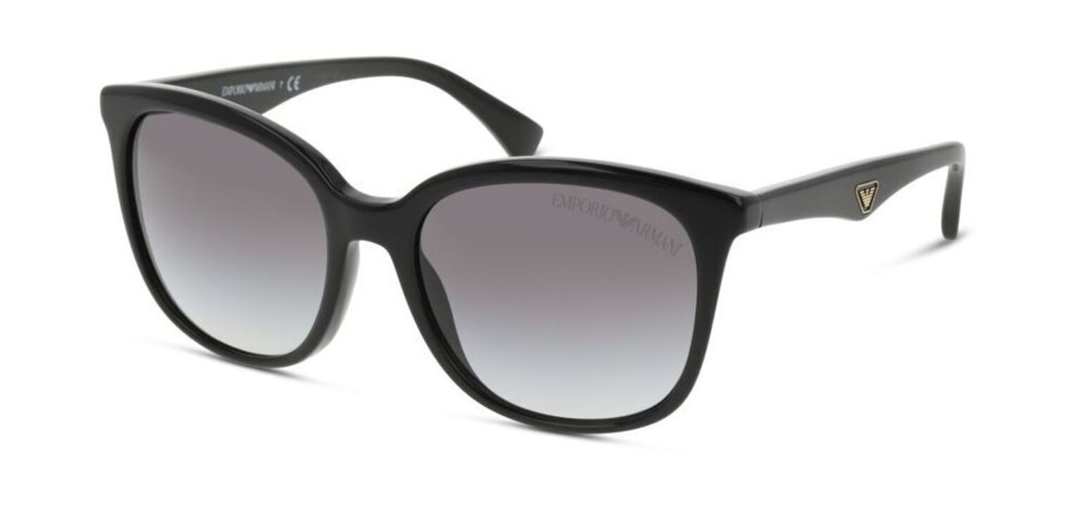 Lunettes de soleil Emporio Armani Rectangle 0EA4157 Noir pour Femme