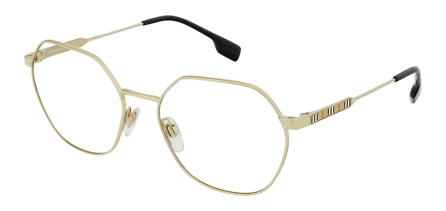 Burberry Sechseckig Brillen 0BE1350 Gold für Damen