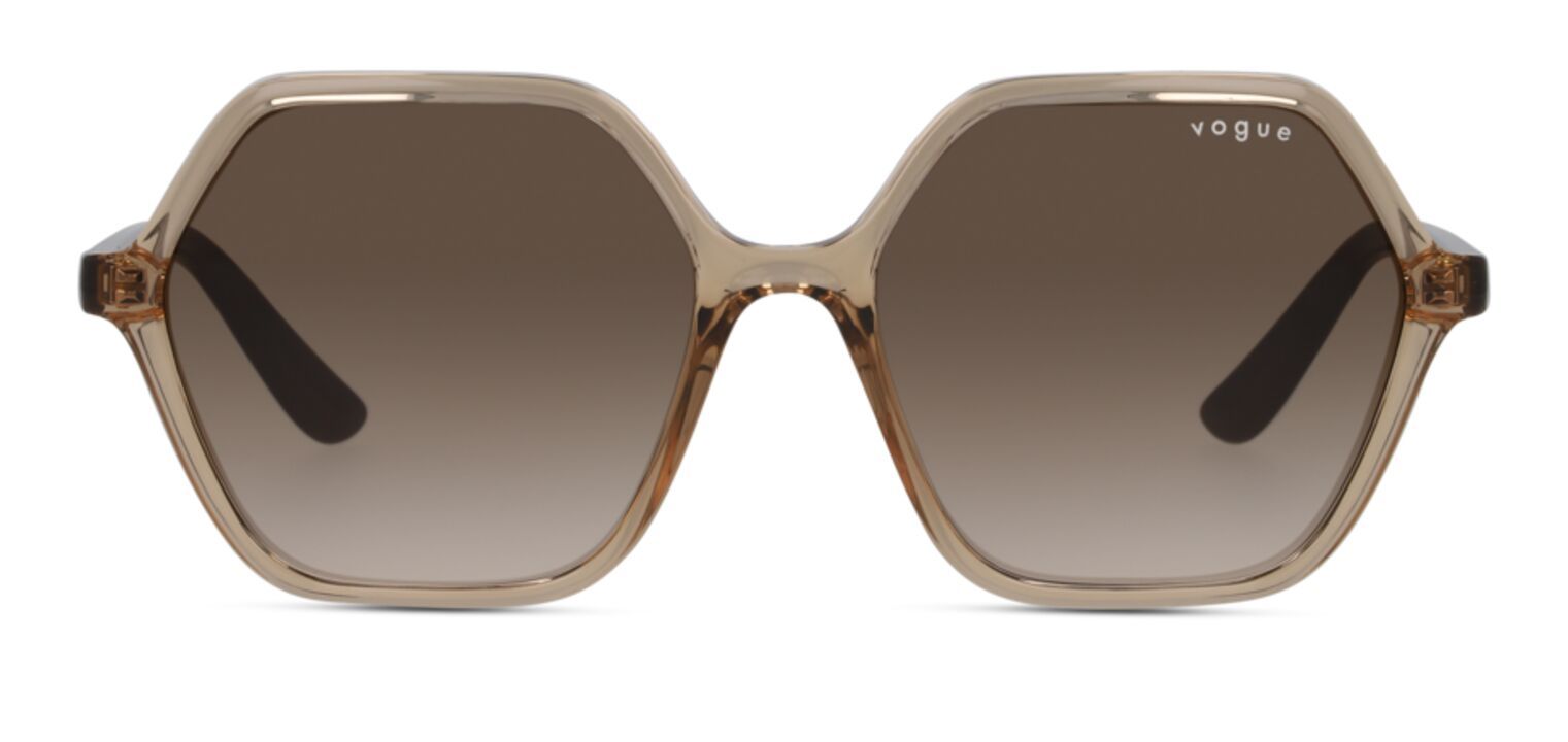 Vogue Rechteckig Sonnenbrillen 0VO5361S Beige für Dame