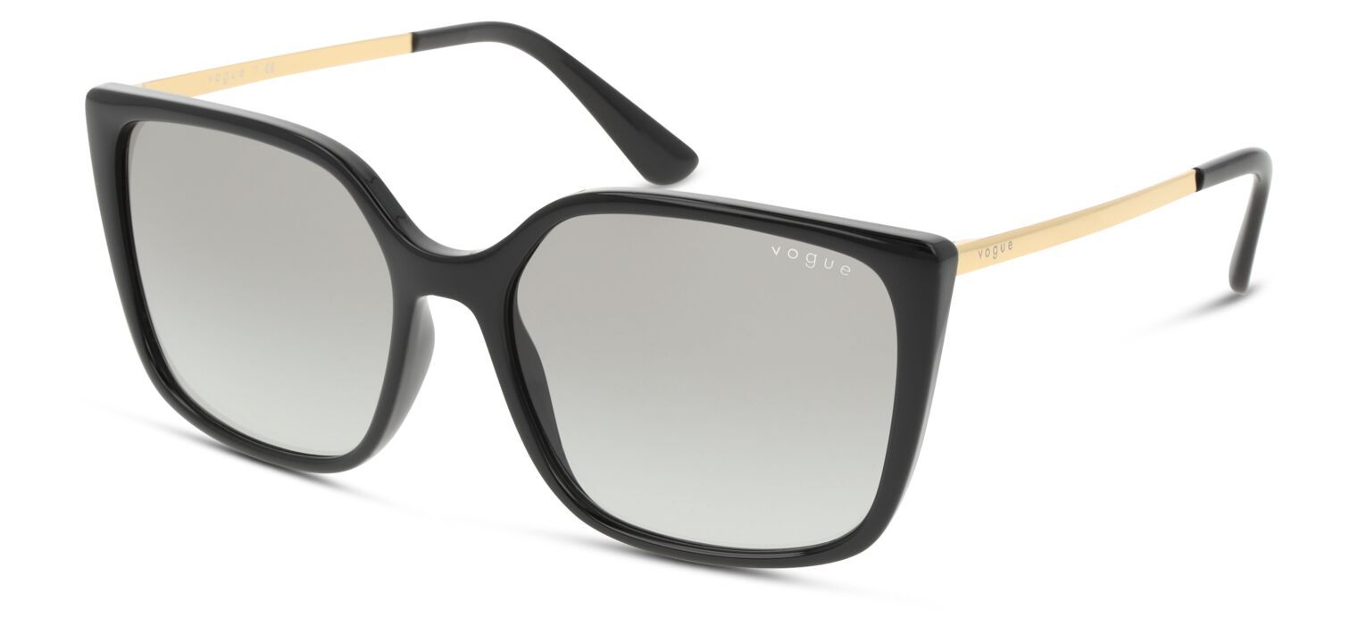 Lunettes de soleil Vogue Rectangle 0VO5353S Noir pour Femme