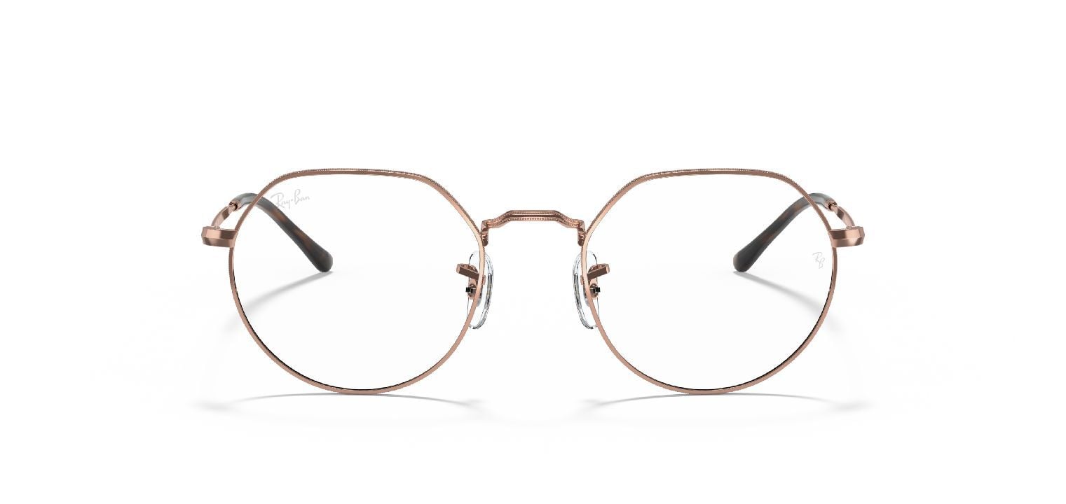 Lunettes de vue Ray-Ban Ronde 0RX6465 Marron pour Homme-Femme