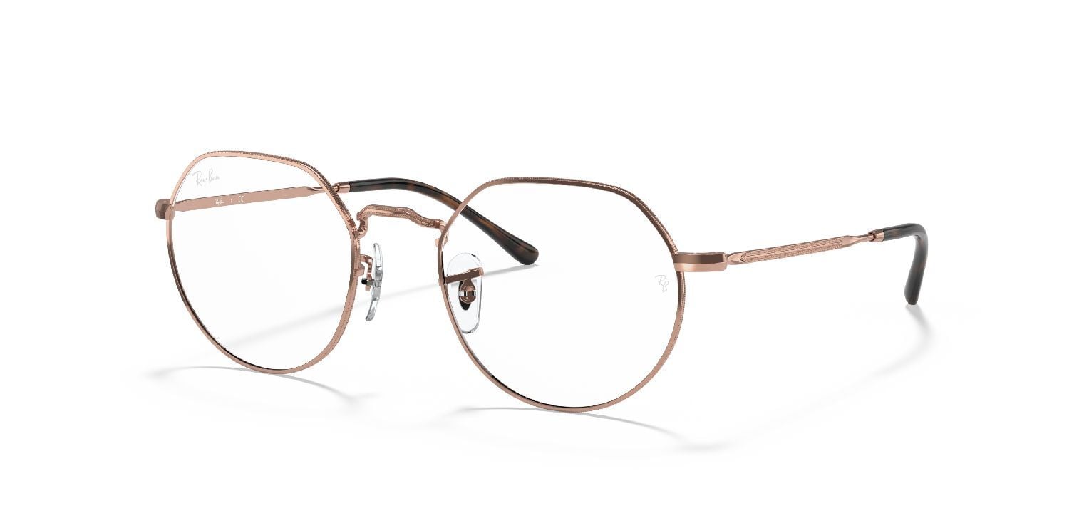 Lunettes de vue Ray-Ban Ronde 0RX6465 Marron pour Homme-Femme