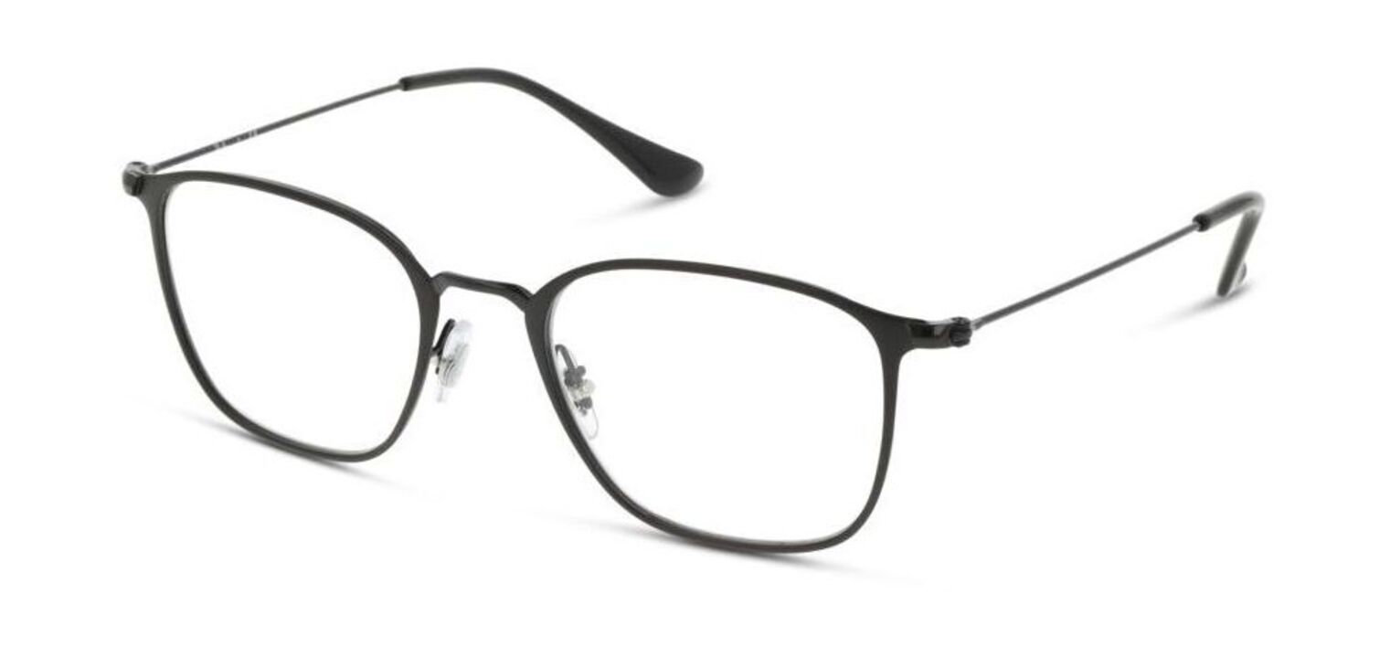 Ray-Ban Rectangle Eyeglasses 0RX6466 Matt black for Unisex