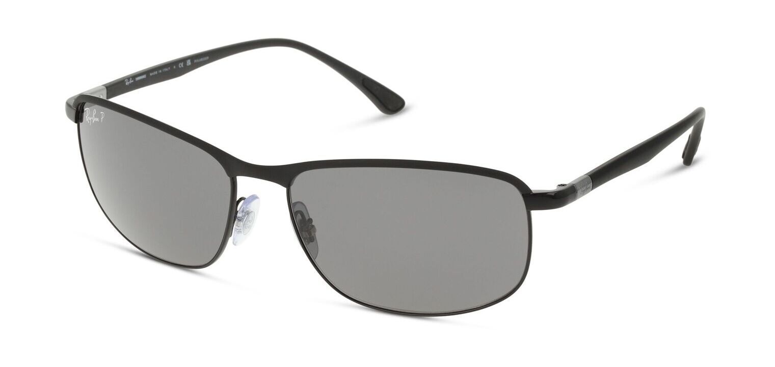 Ray-Ban Rectangle Sunglasses 0RB3671CH Black for Unisex