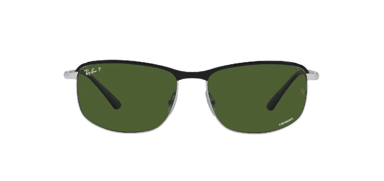 Ray-Ban Rectangle Sunglasses 0RB3671CH Black for Unisex