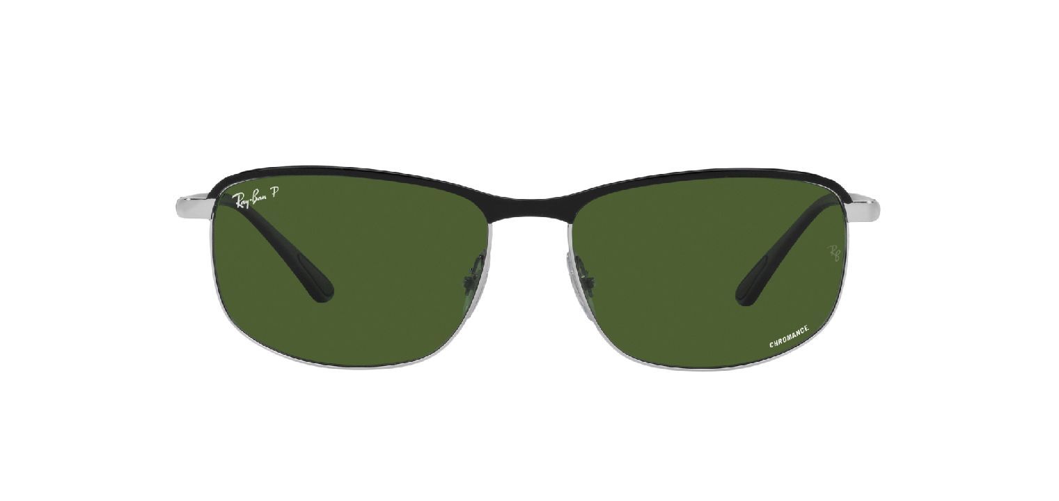 Ray-Ban Rechteckig Sonnenbrillen 0RB3671CH Schwarz für Damen/Herren