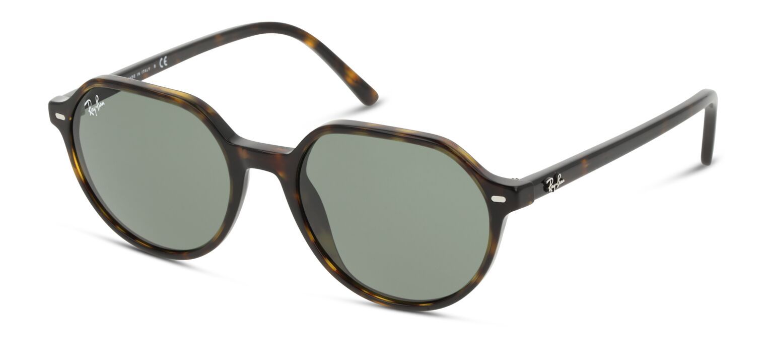 Lunettes de soleil Ray-Ban Rectangle 0RB2195 Havana pour Homme-Femme