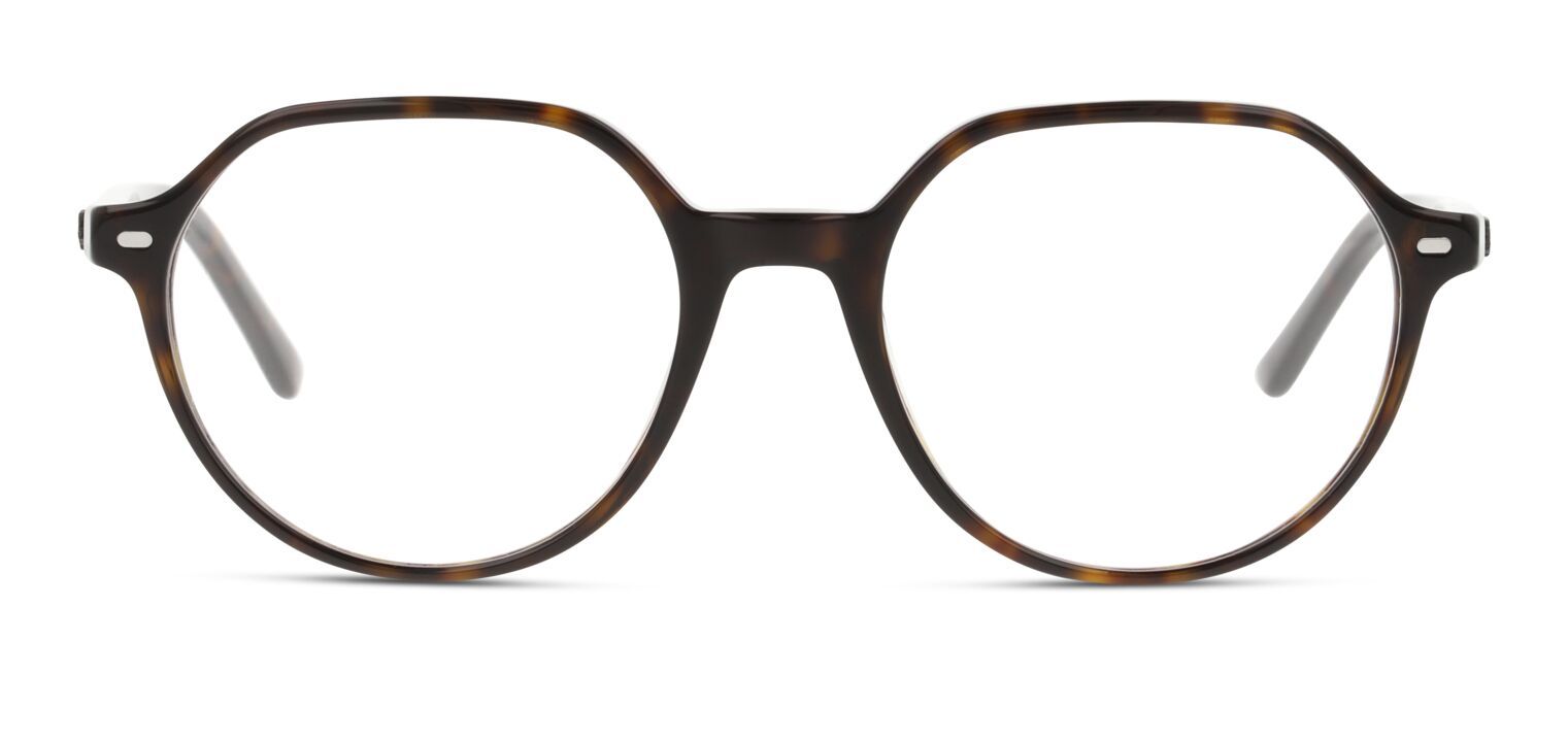 Ray-Ban Rechteckig Brillen 0RX5395 Havana für Herr-Dame