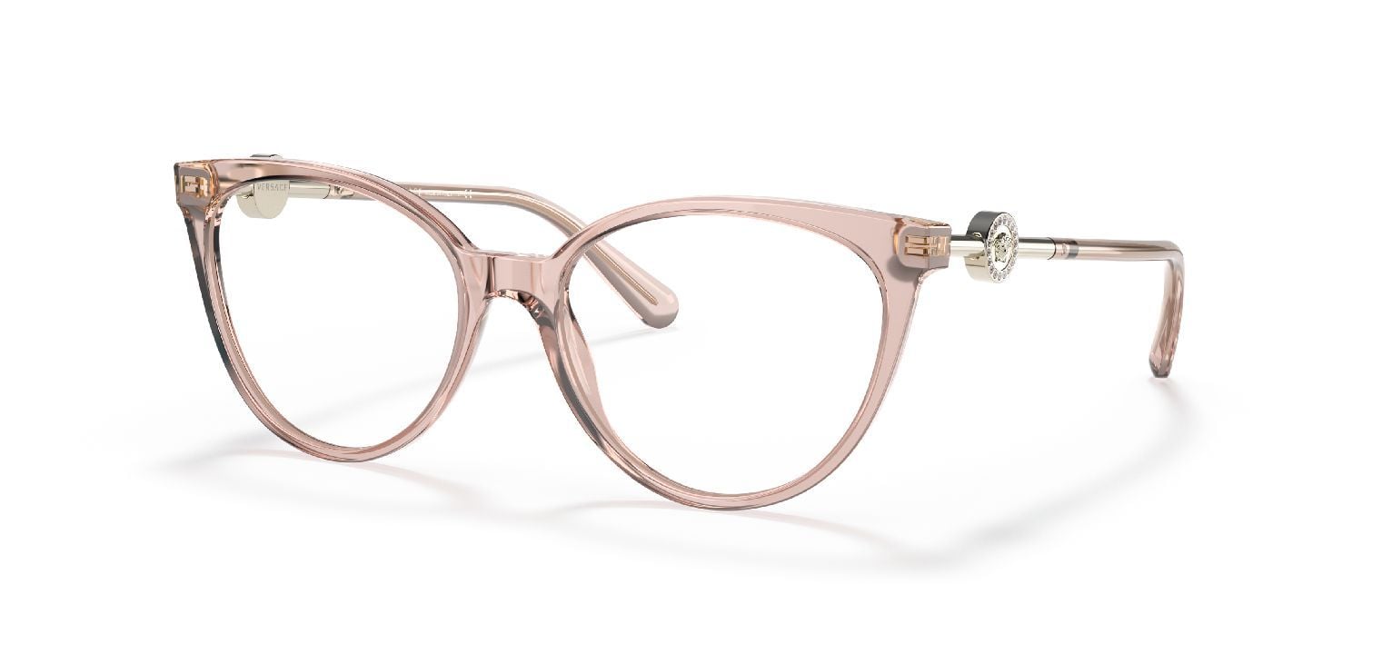 Versace Round Eyeglasses 0VE3298B Pink for Woman