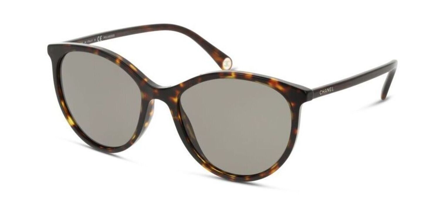 Chanel Rund Sonnenbrillen 0CH5448 Havana für Dame