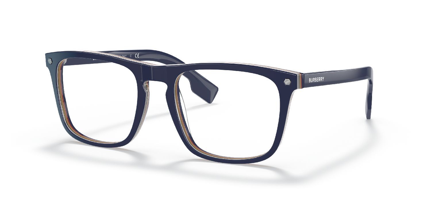 Lunettes de vue Burberry Carré 0BE2340 Bleu pour Homme