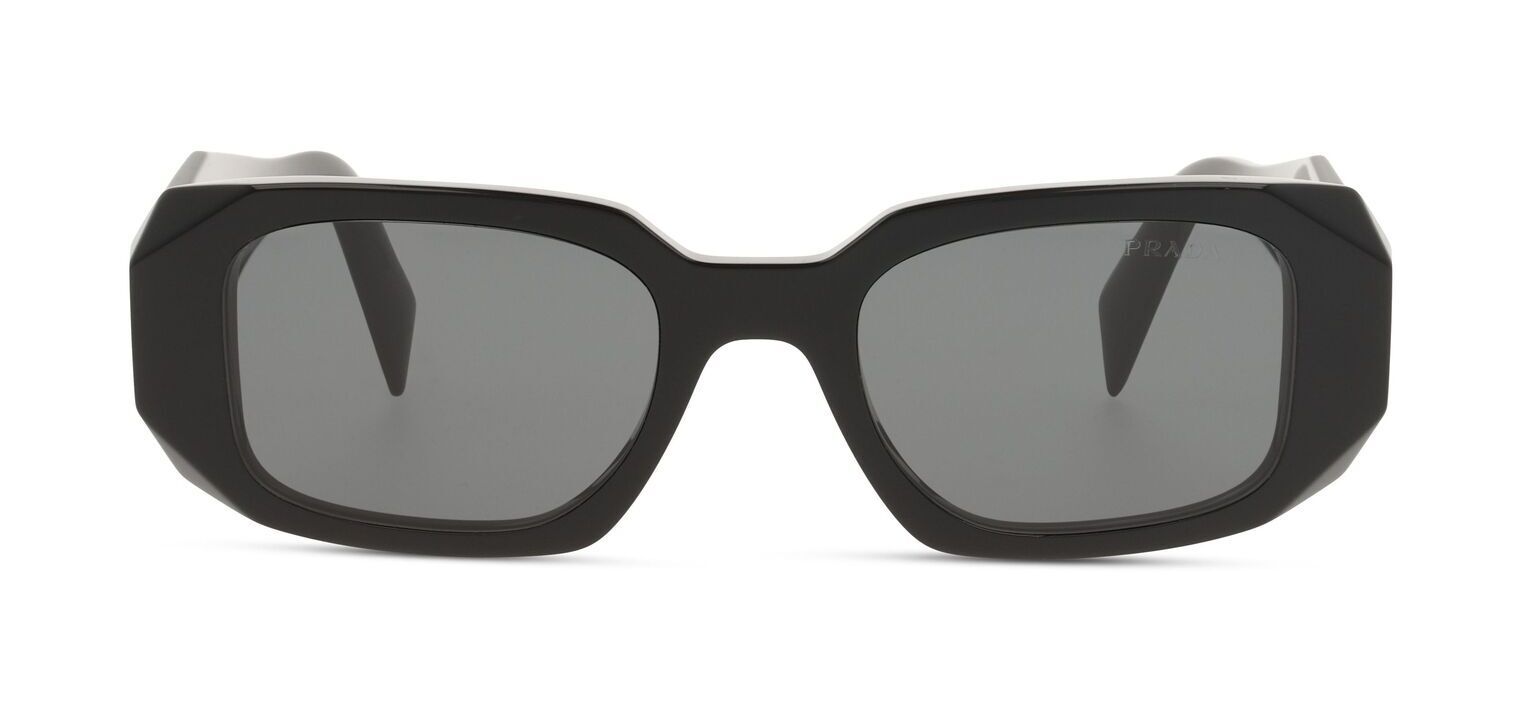 Prada Rechteckig Sonnenbrillen 0PR 17WS Schwarz für Damen