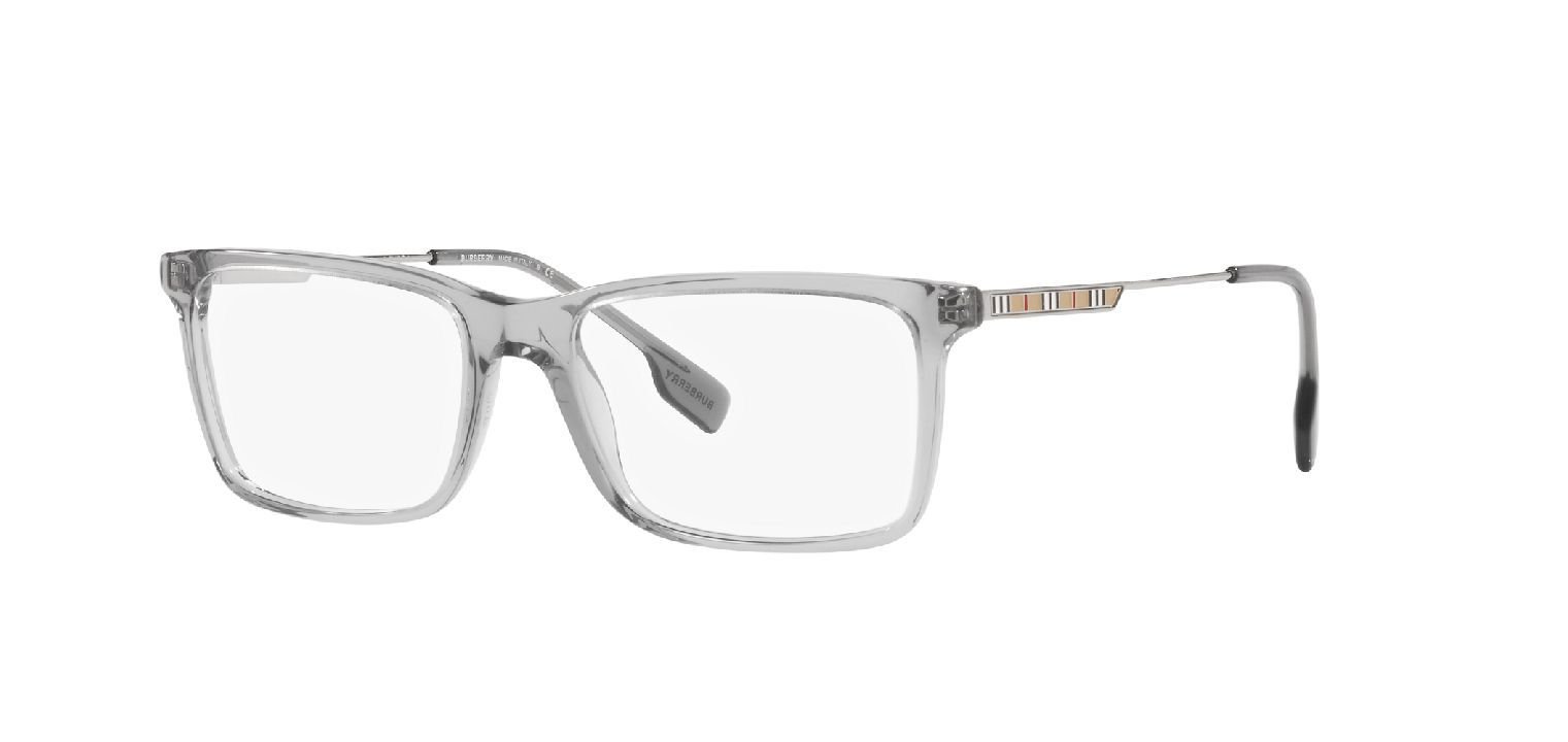 Lunettes de vue Burberry Rectangle 0BE2339 Gris pour Homme