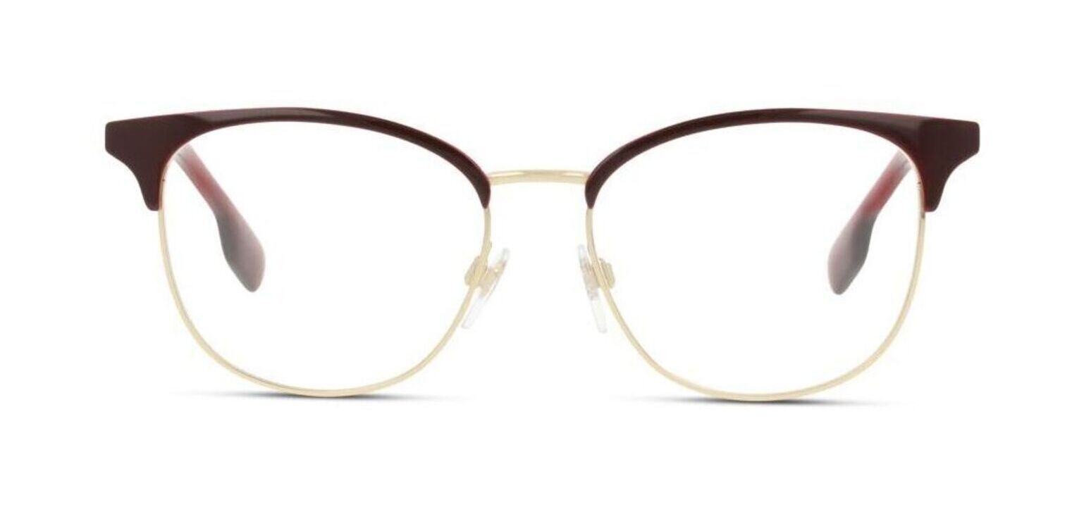Burberry Rechteckig Brillen 0BE1355 Gold für Dame