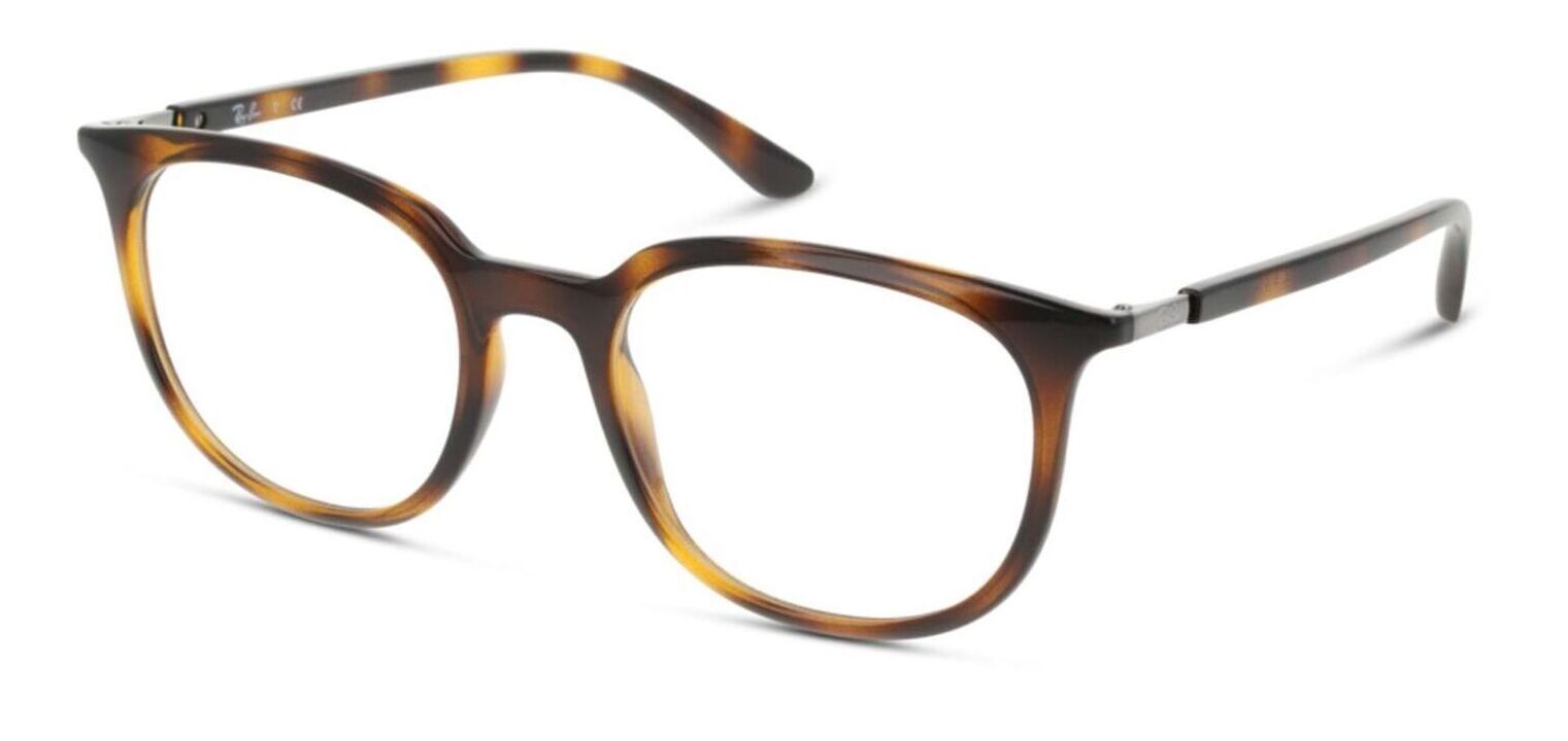 Ray-Ban Rectangle Eyeglasses 0RX7190 Havana for Unisex
