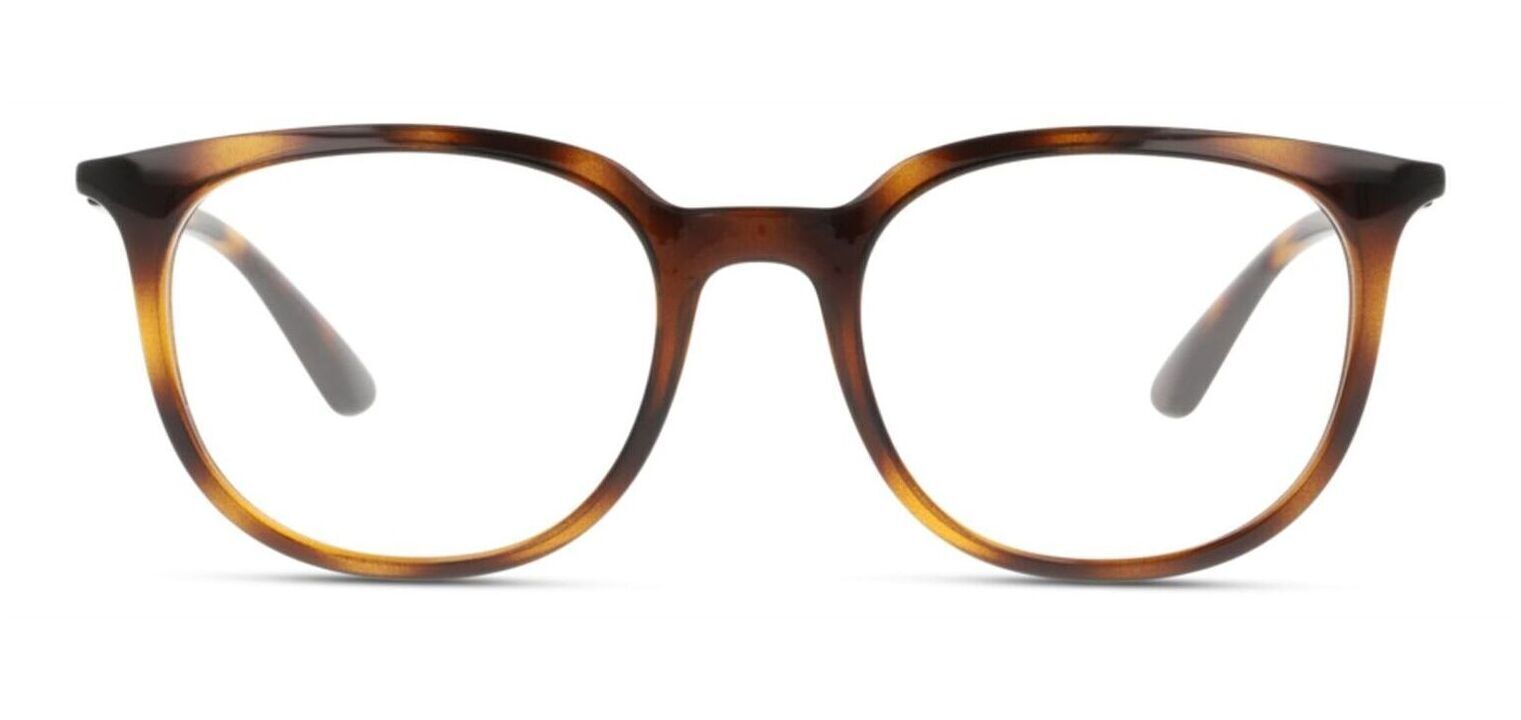 Ray-Ban Rechteckig Brillen 0RX7190 Havana für Herr-Dame