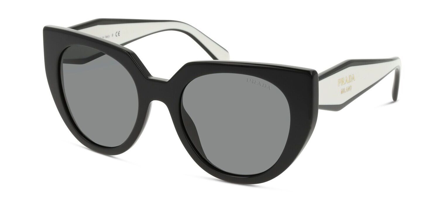 Prada Cat Eye Sunglasses 0PR 14WS Black for Woman