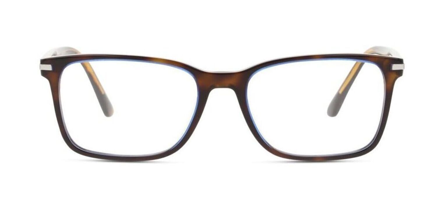 Prada Rectangle Eyeglasses 0PR 14WV Havana for Man