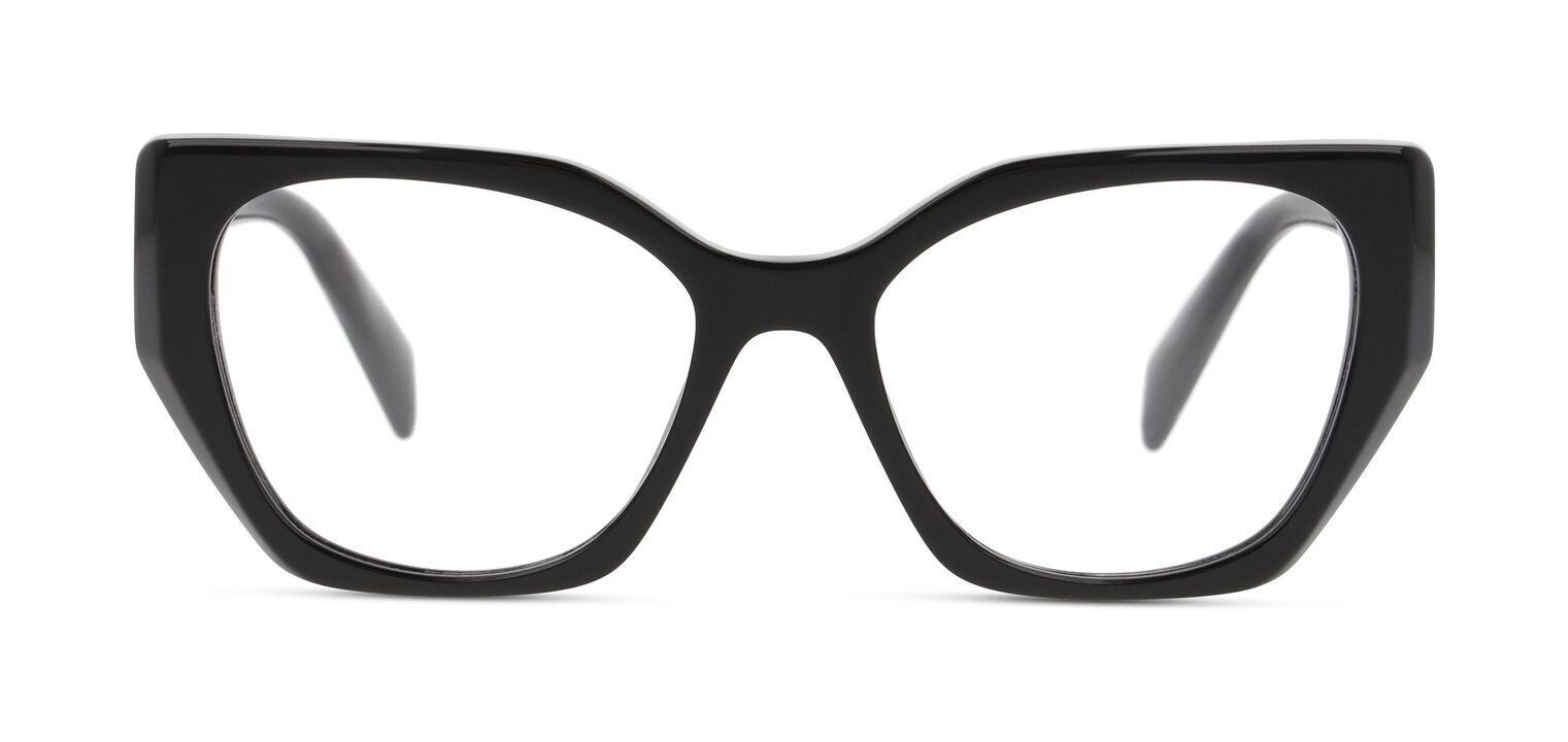 Prada Schmetterling Brillen 0PR 18WV Schwarz für Dame