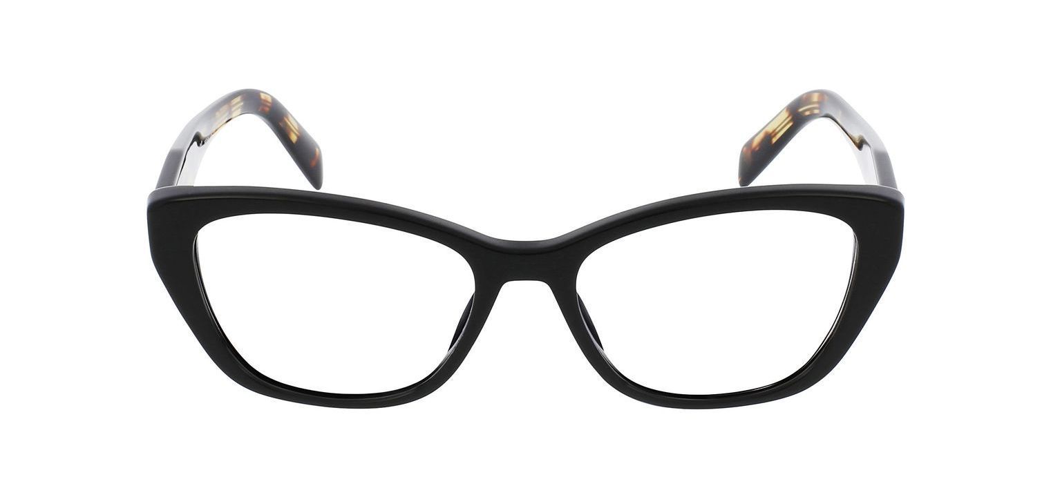 Prada Schmetterling Brillen 0PR 19WV Schwarz für Dame