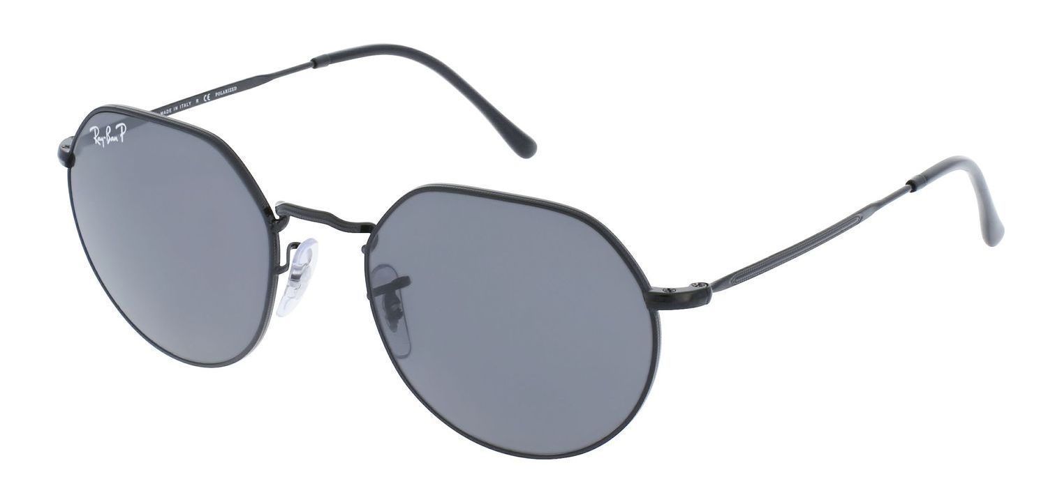 Ray-Ban Oval Sunglasses 0RB3565 Black for Unisex