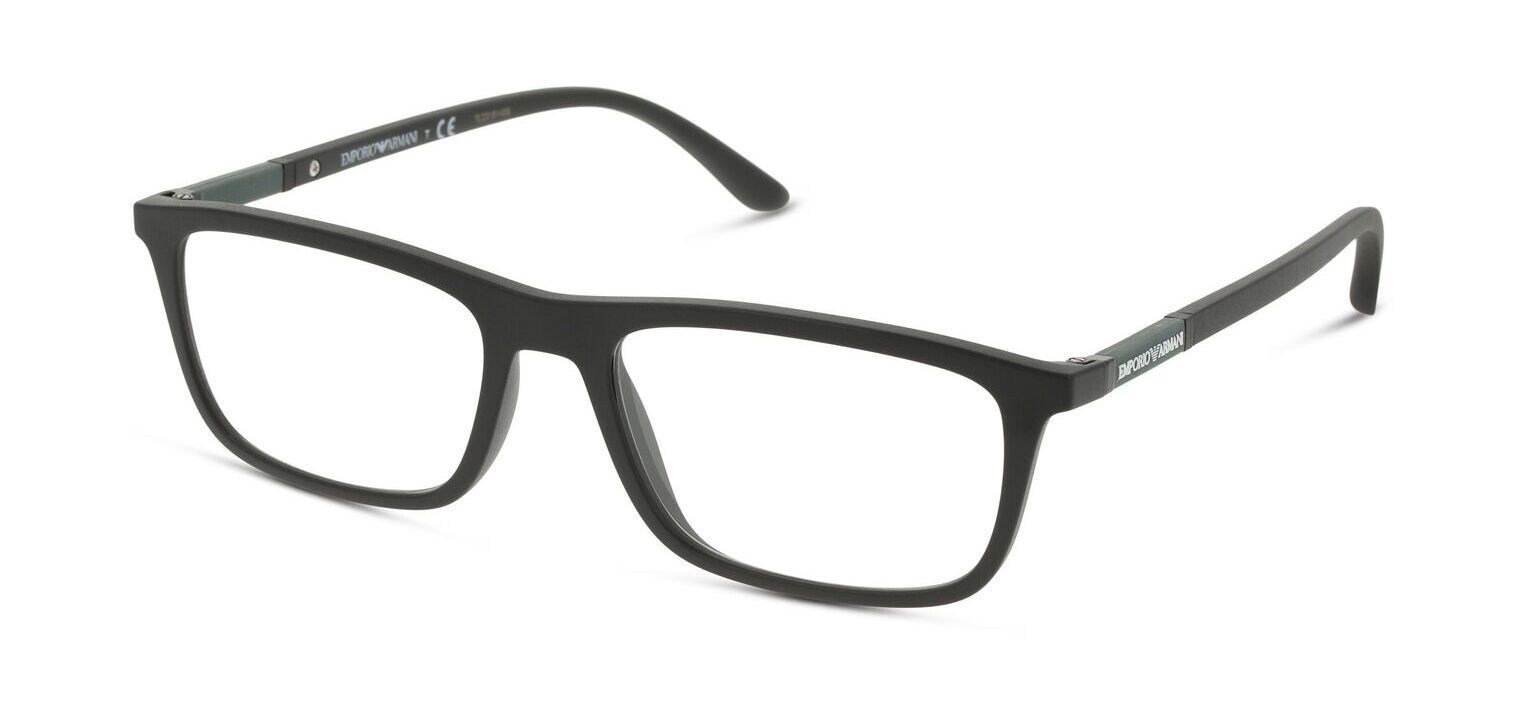 Emporio Armani Rechteckig Brillen 0EA4160 Schwarz für Herr