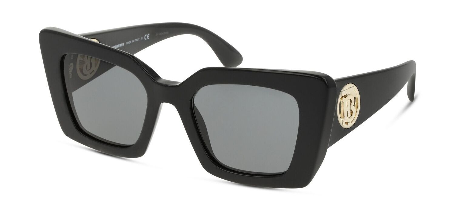 Burberry Rechteckig Sonnenbrillen 0BE4344 Schwarz für Damen