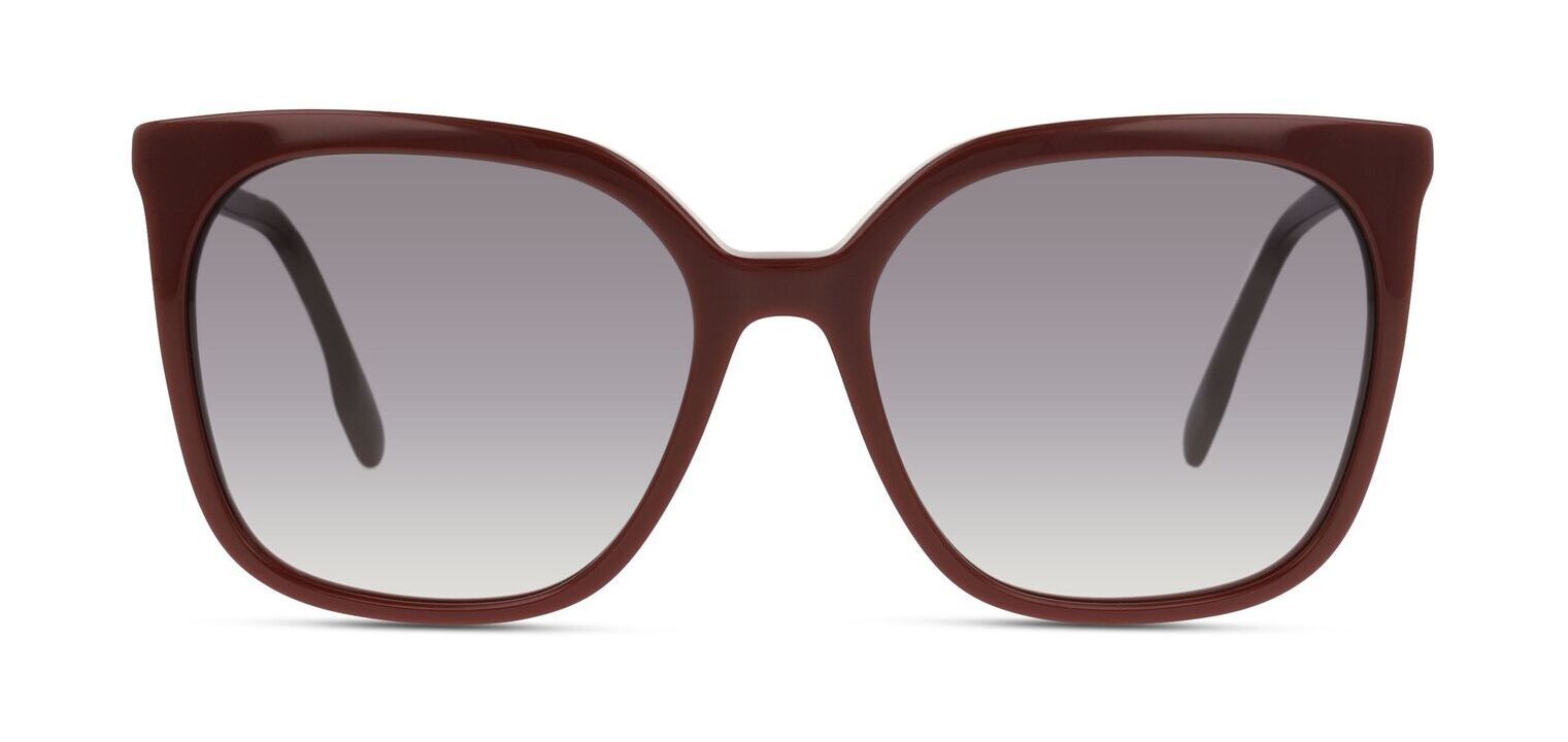 Burberry Rechteckig Sonnenbrillen 0BE4347 Rot für Dame