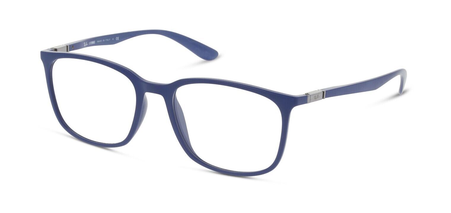 Ray-Ban Rechteckig Brillen 0RX7199 Blau für Herr-Dame