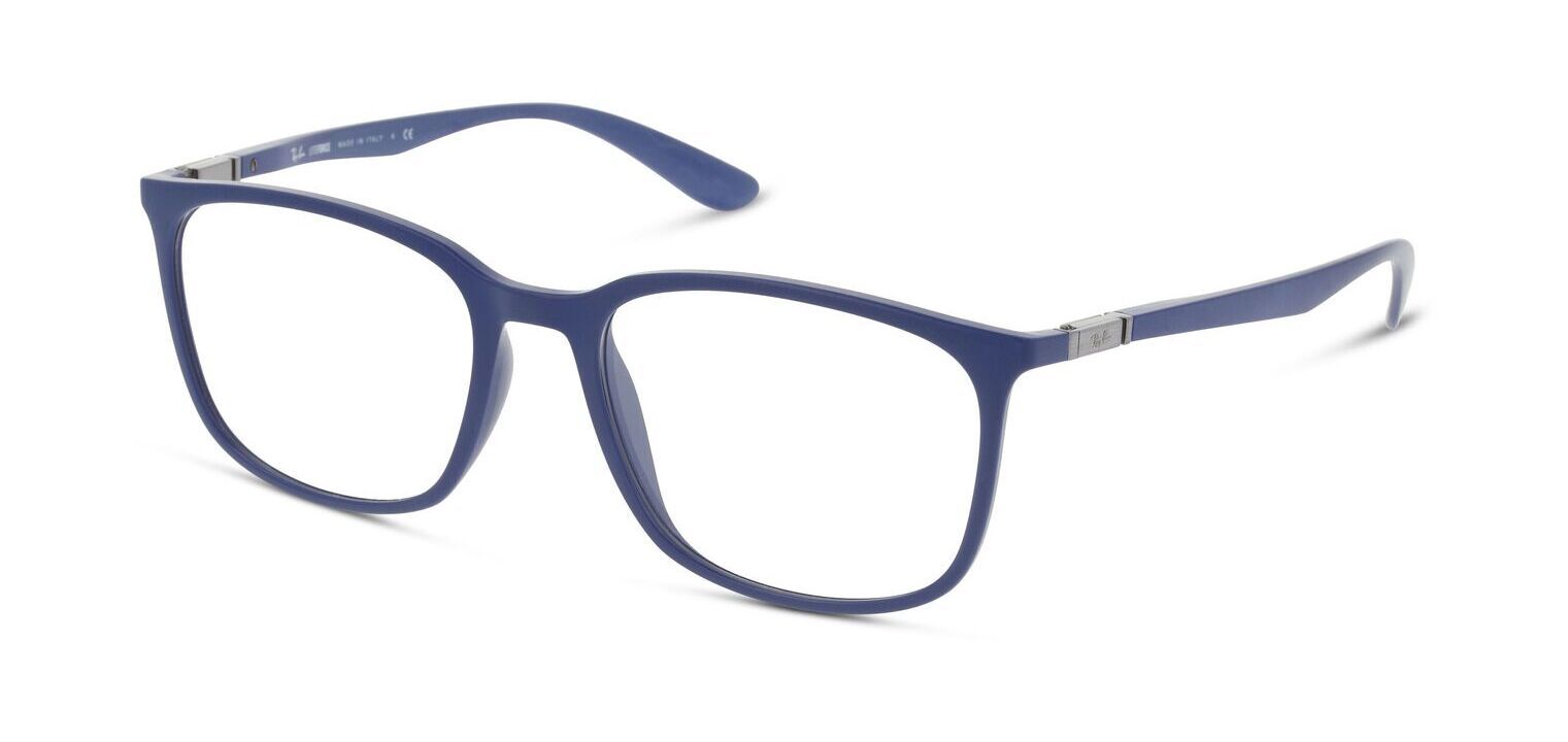 Ray-Ban Rectangle Eyeglasses 0RX7199 Blue for Unisex