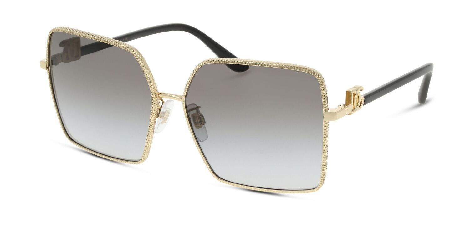 Dolce & Gabbana Rechteckig Sonnenbrillen 0DG2279 Gold für Dame