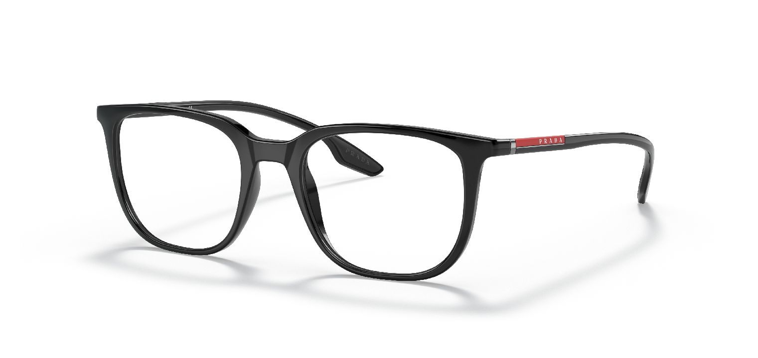 Prada Linea Rossa Rechteckig Brillen 0PS 01OV Schwarz für Herren