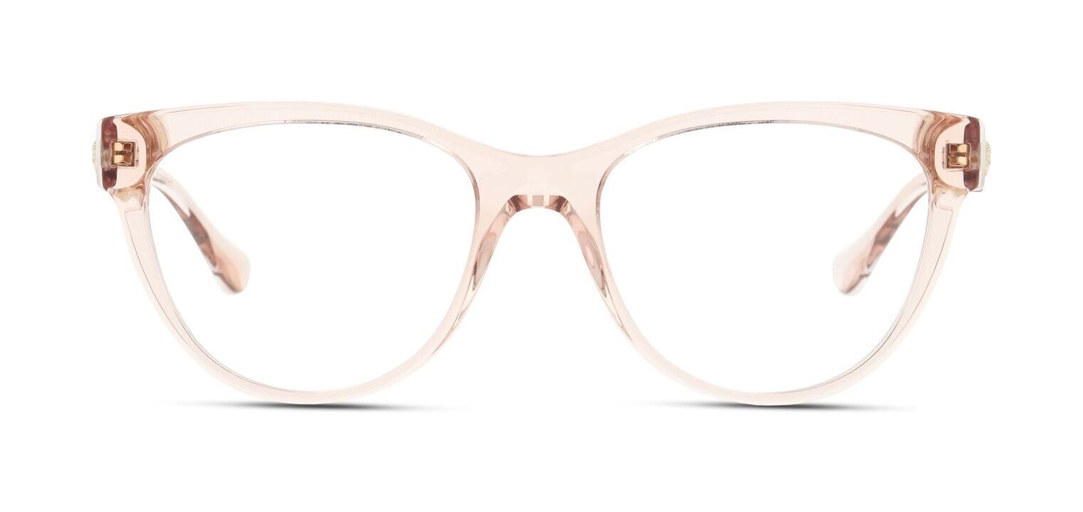 Lunettes de vue Versace Rectangle 0VE3304 Rose pour Femme