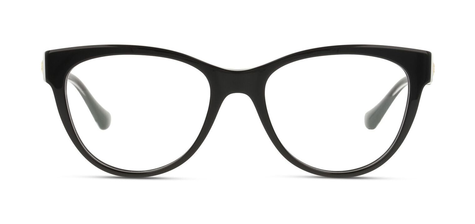 Versace Oval Brillen 0VE3304 Schwarz für Damen