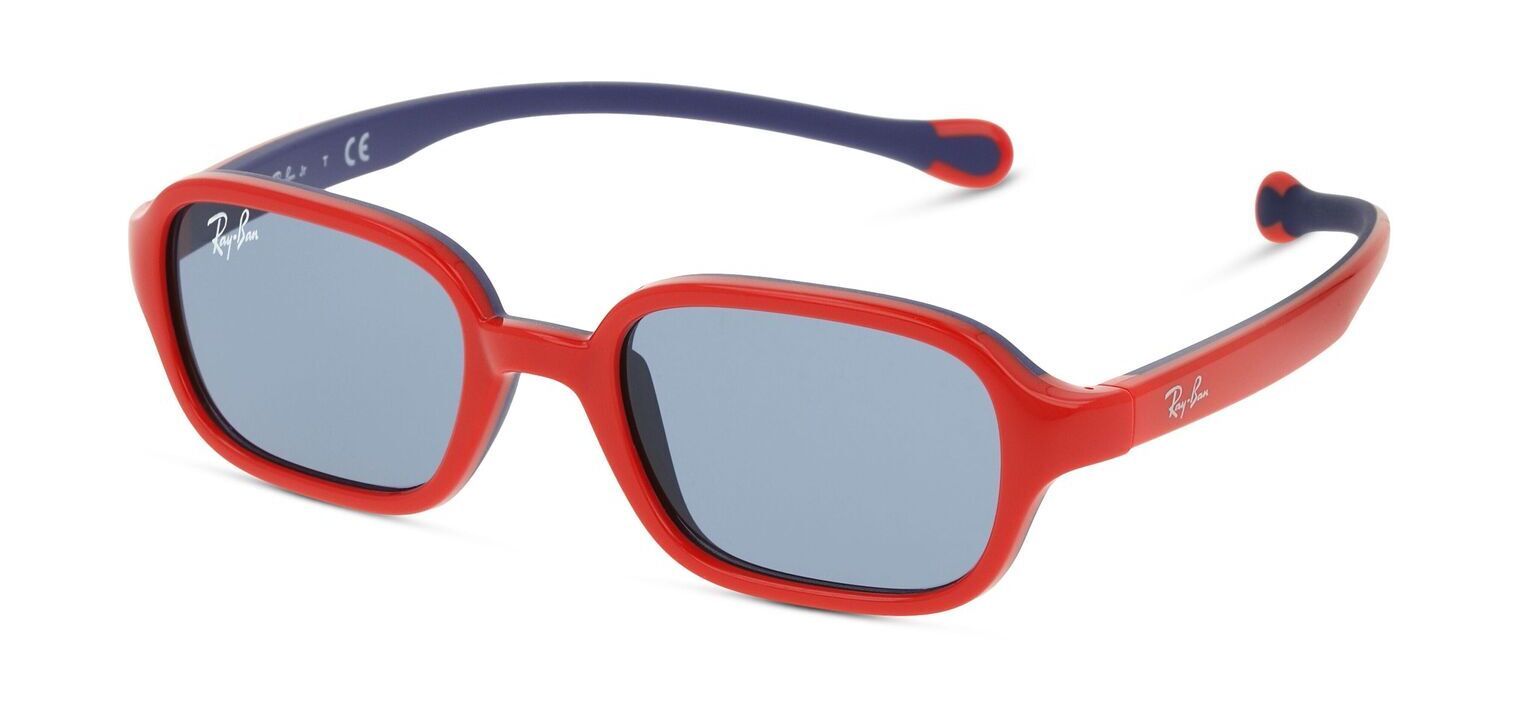 Ray-Ban Rectangle Sunglasses 0RJ9074S Red for Kid