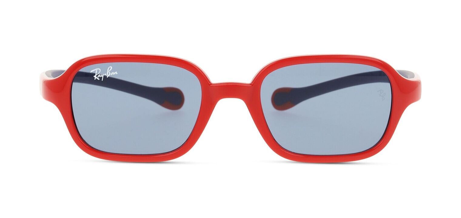 Ray-Ban Rectangle Sunglasses 0RJ9074S Red for Kid