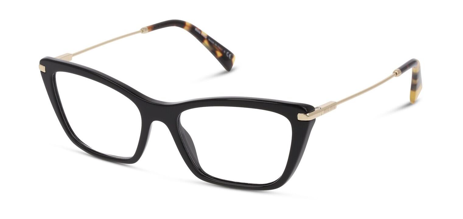 Lunettes de vue Miu Miu Papillon 0MU 01UV Noir pour Femme Visilab