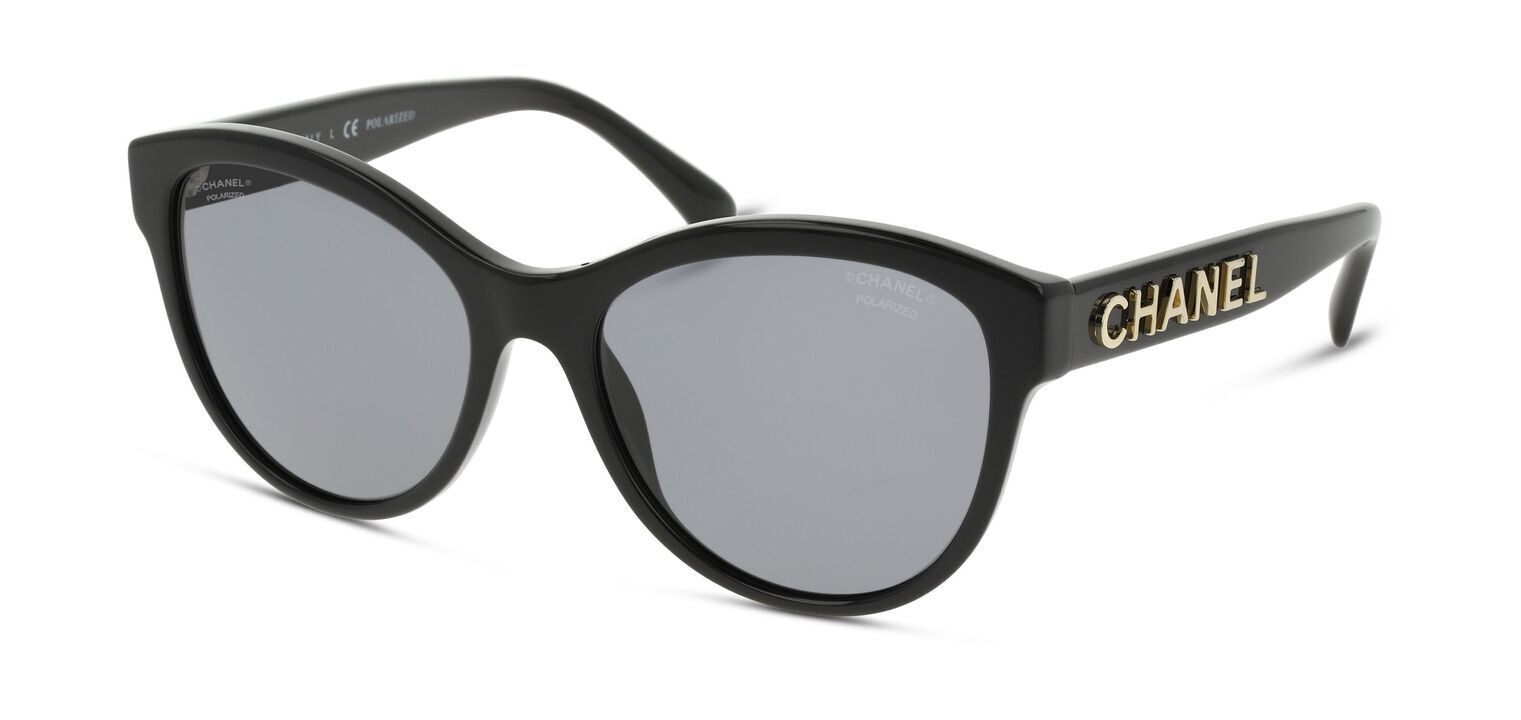 Chanel Oval Sonnenbrillen 0CH5458 Schwarz für Dame