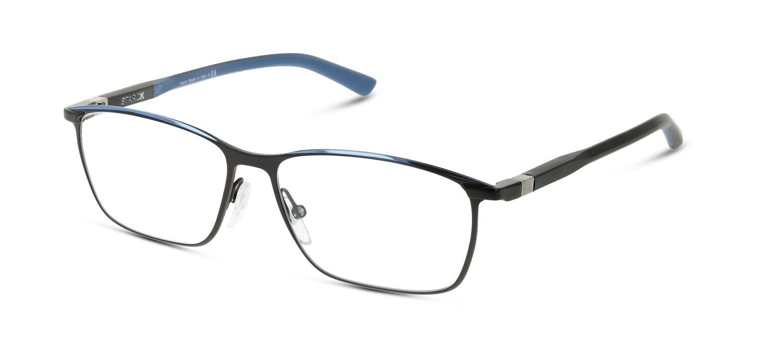 Lunettes de vue Philippe Starck Rectangle 0SH2065 Bleu pour Homme