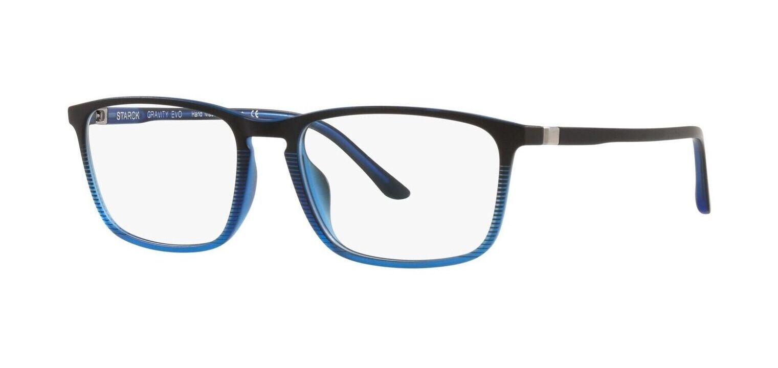 Philippe Starck Rechteckig Brillen 0SH3073 Blau für Herr