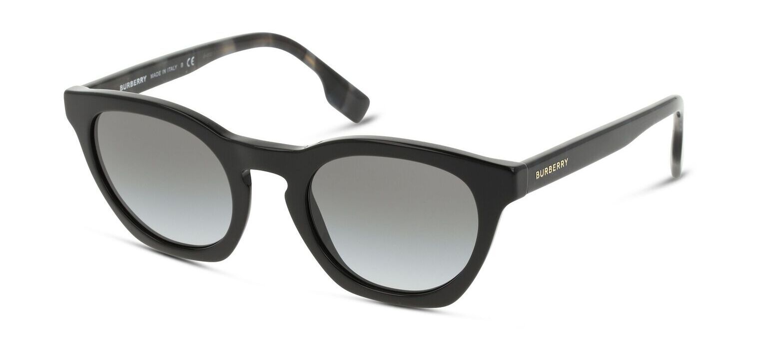 Lunettes de soleil Burberry Wayfarer 0BE4367 Noir pour Femme