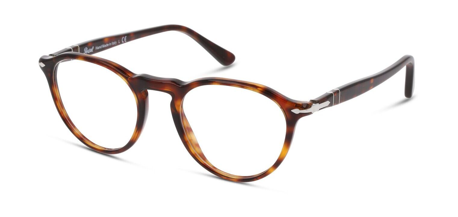 Persol Round Eyeglasses 0PO3286V Havana for Man