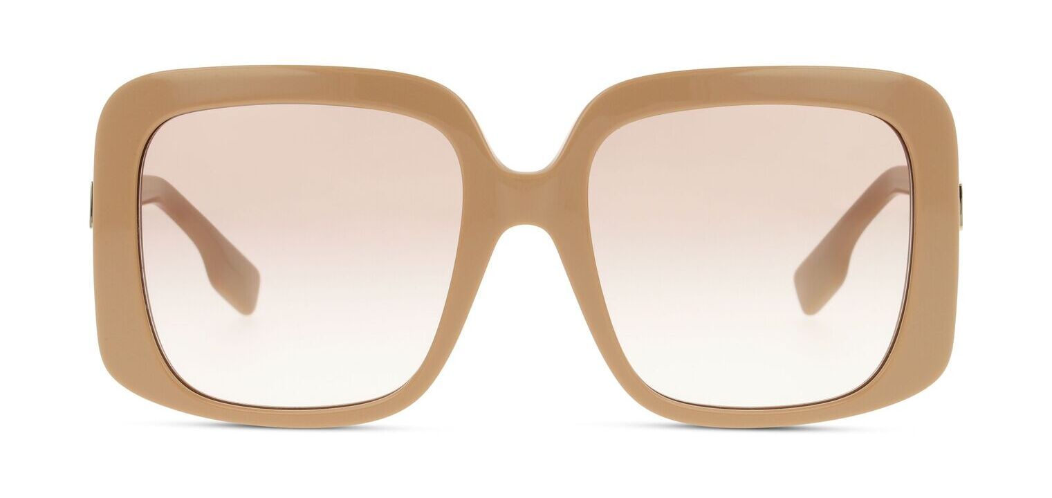 Lunettes de soleil Burberry Rectangle 0BE4363 Beige pour Femme