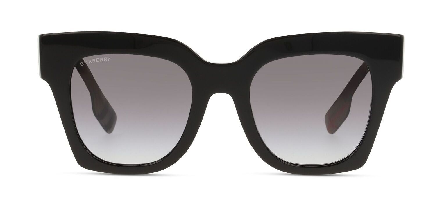 Lunettes de soleil Burberry Rectangle 0BE4364 Noir pour Femme