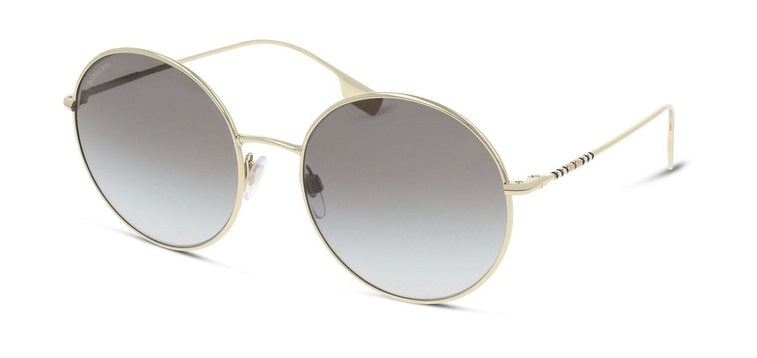 Burberry Round Sunglasses 0BE3132 Gold for Woman