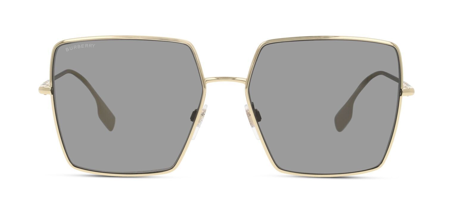 Burberry Rectangle Sunglasses 0BE3133 Gold for Woman