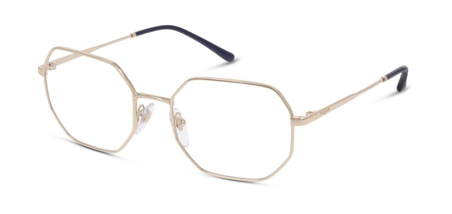 Vogue Rechteckig Brillen 0VO4228 Gold für Dame