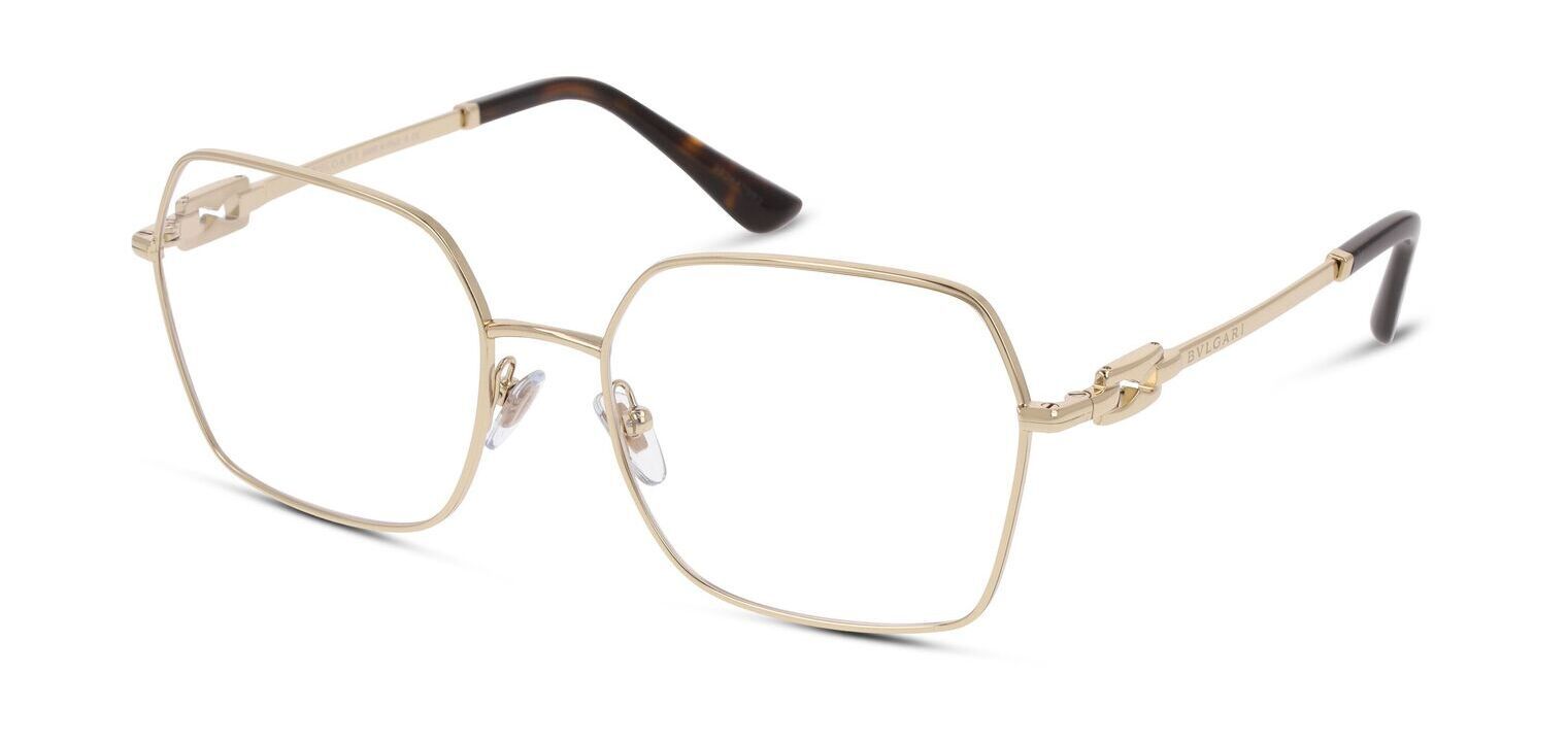 Bvlgari Rechteckig Brillen 0BV2240 Gold für Dame