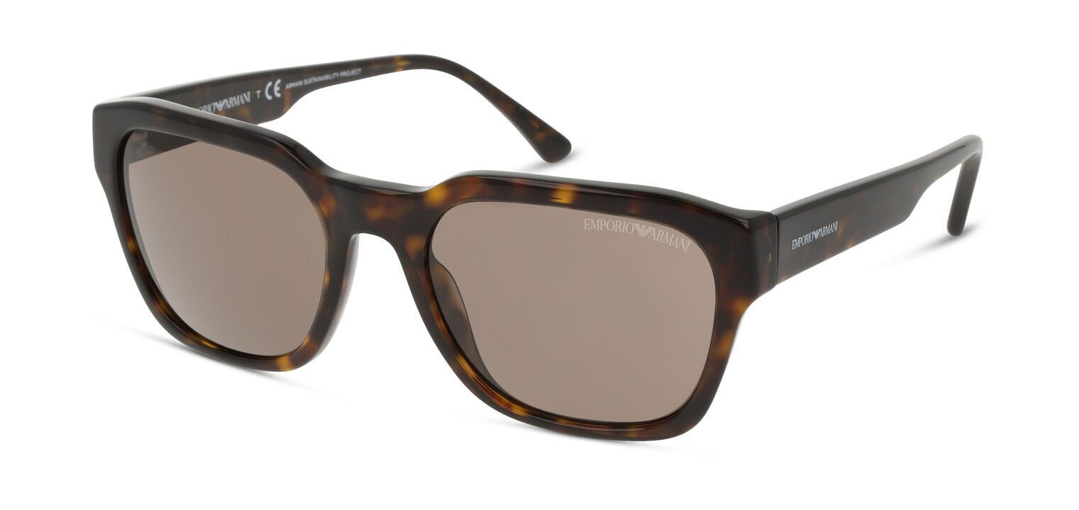 Emporio Armani Rectangle Sunglasses 0EA4175 Tortoise shell for Man