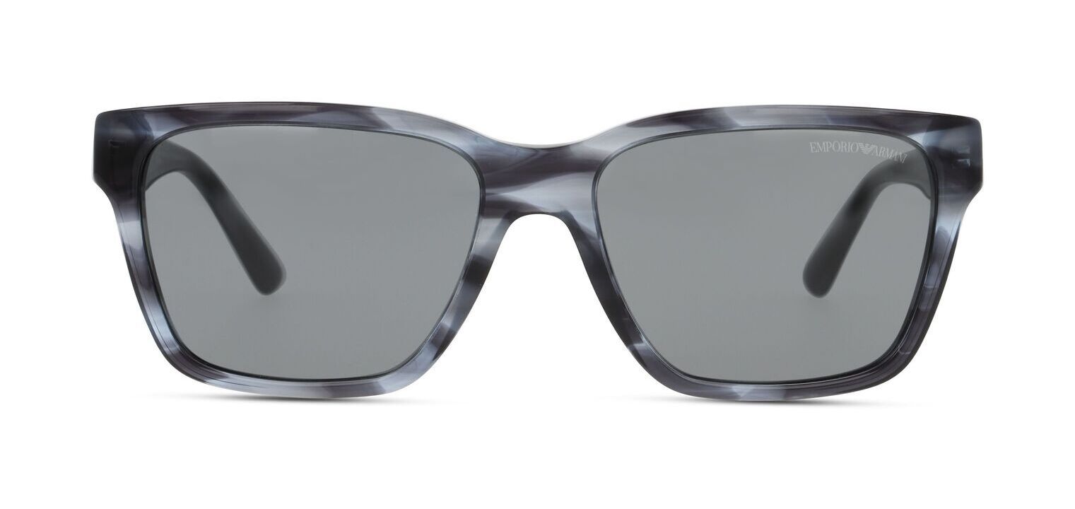 Emporio Armani Rechteckig Sonnenbrillen 0EA4177 Blau für Herren
